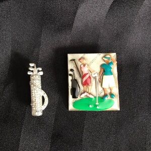 Vtg Golf Themed Brooches